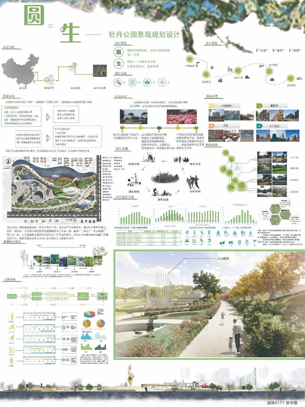 圆·生——牡丹公园景观规划设计