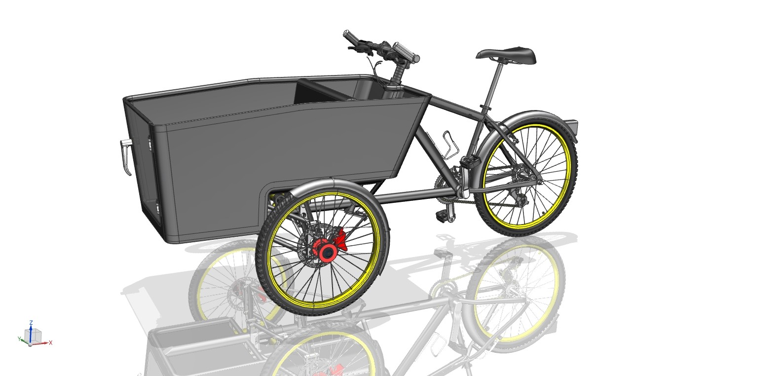 低碳交通--侧倾三轮自行车