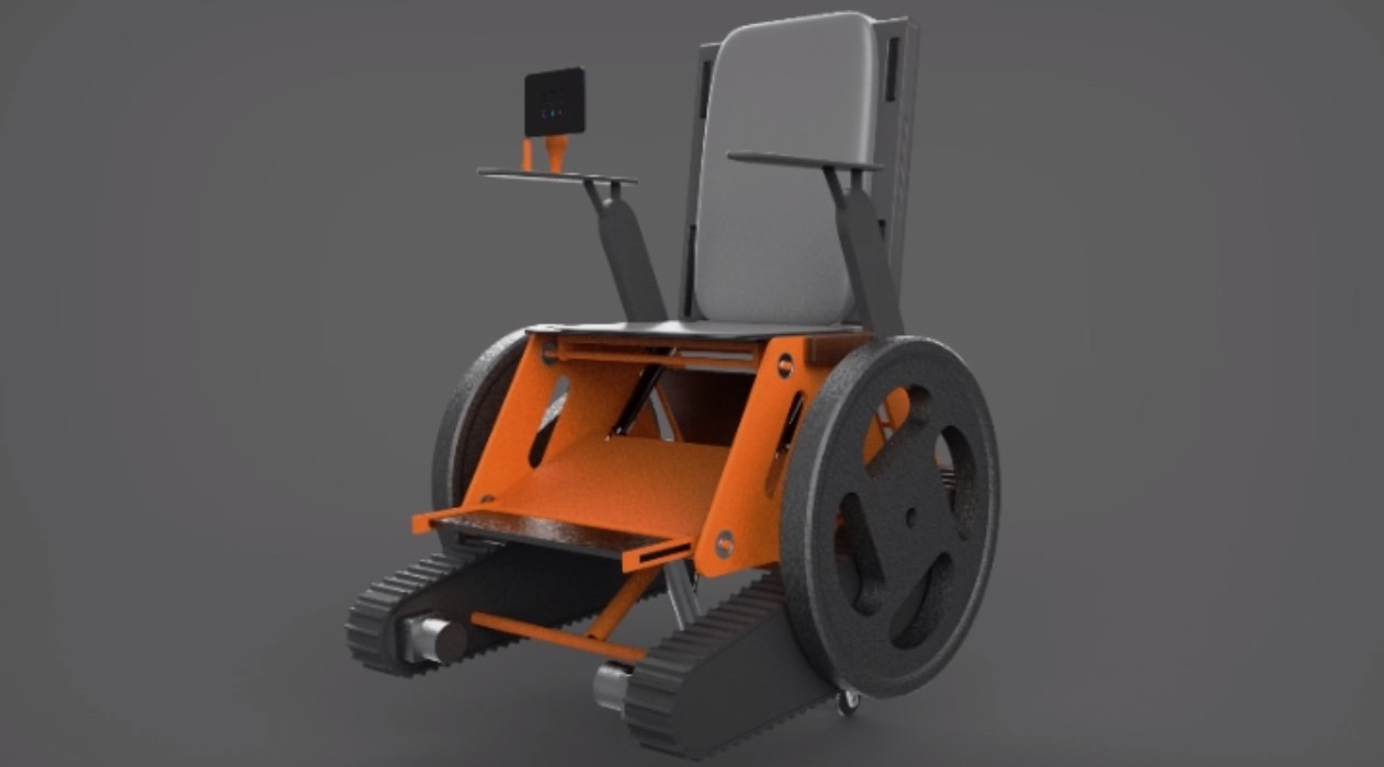 轮--履复合式多功能电动轮椅