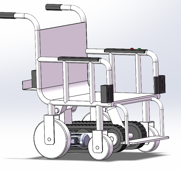 新型履带式爬楼梯智能轮椅
