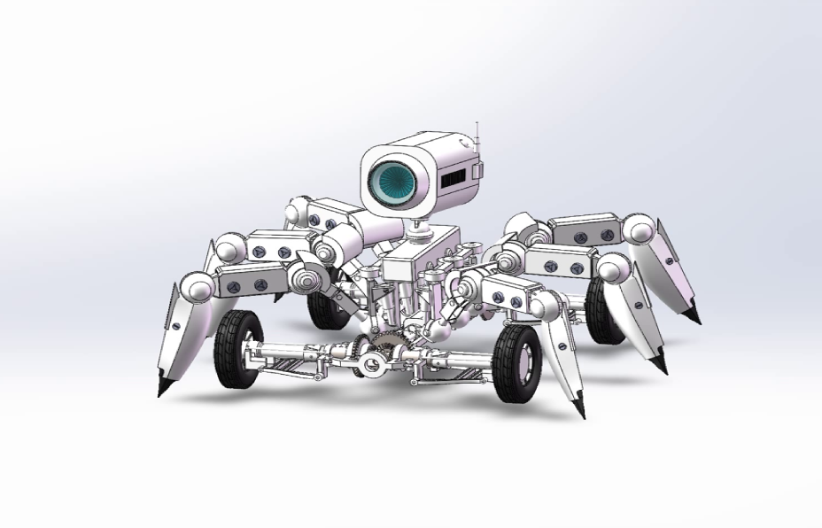 轮式·蜘蛛仿生复合型小型搜索机器人